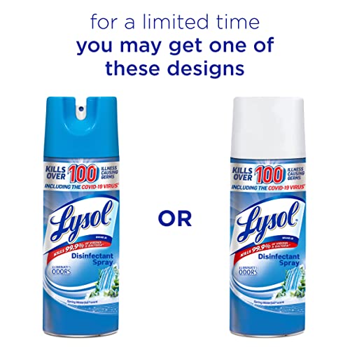 Lysol Disinfectant Spray, Sanitizing and Antibacterial Spray, For Disinfecting and Deodorizing, Spring Waterfall, 12.5 Fl Oz, (Packaging May Vary) - Image 2